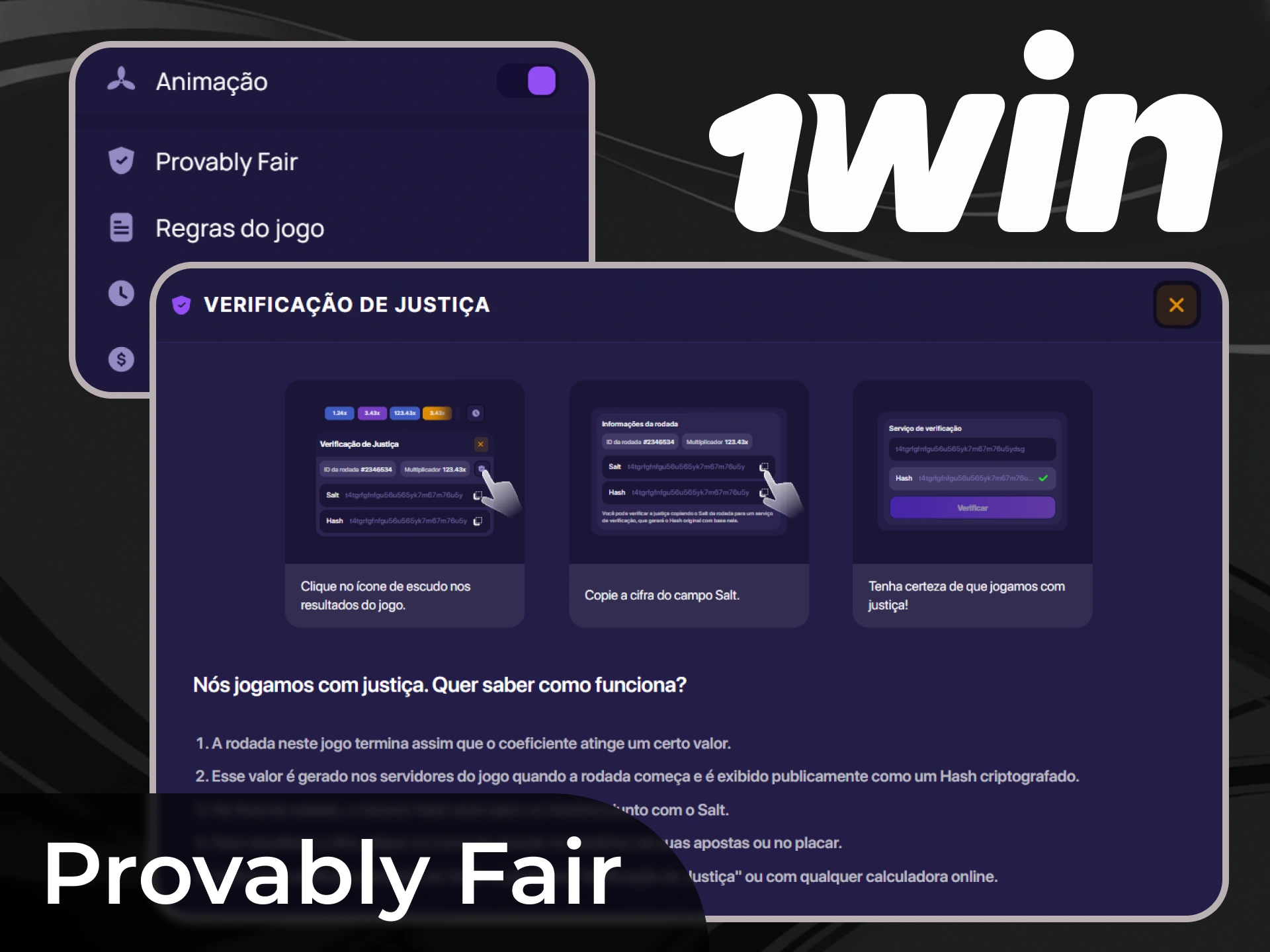 Pode confiar plenamente no 1Win para jogar limpo, o que garante total segurança.