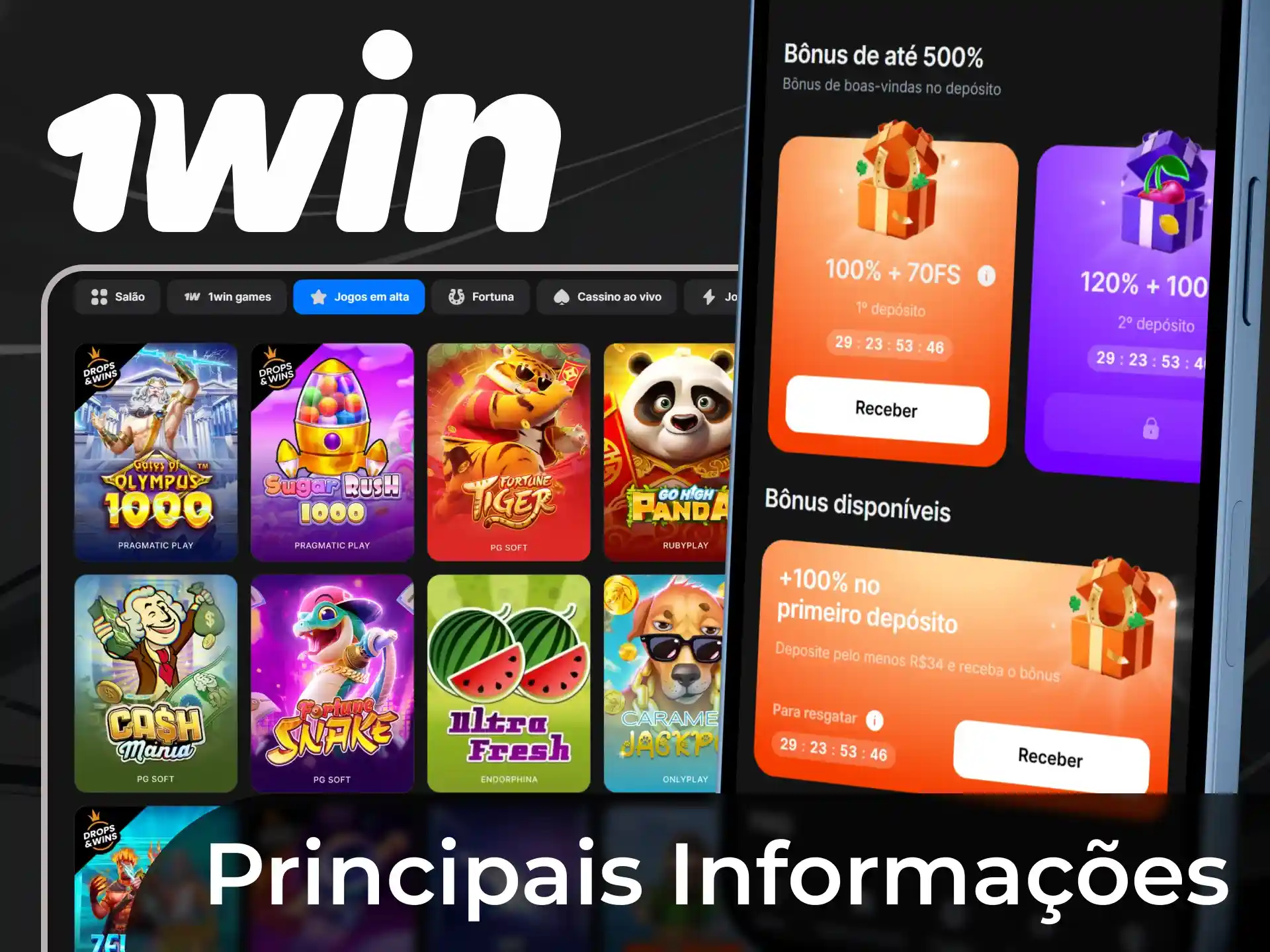 Cadastre-se na empresa de apostas legais 1win e ganhe apostas esportivas.