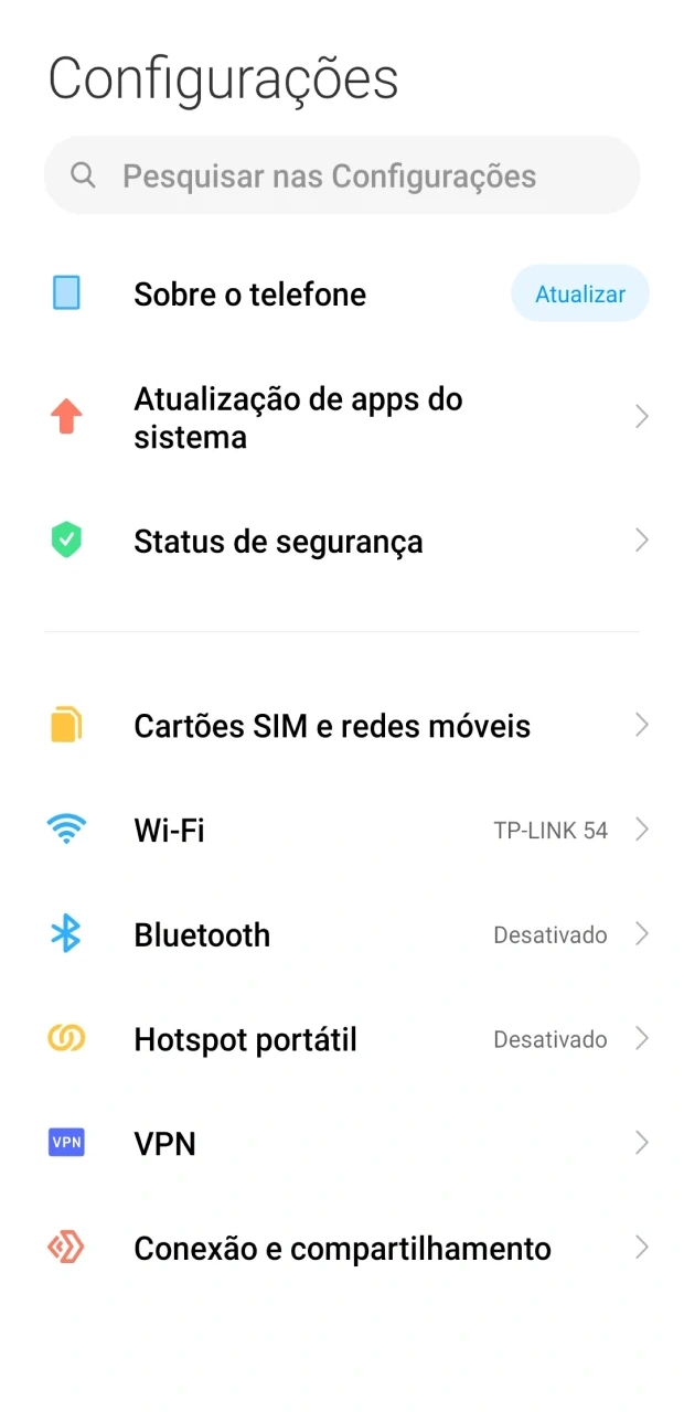 Permitir a instalação a partir de fontes desconhecidas nas configurações do telefone.