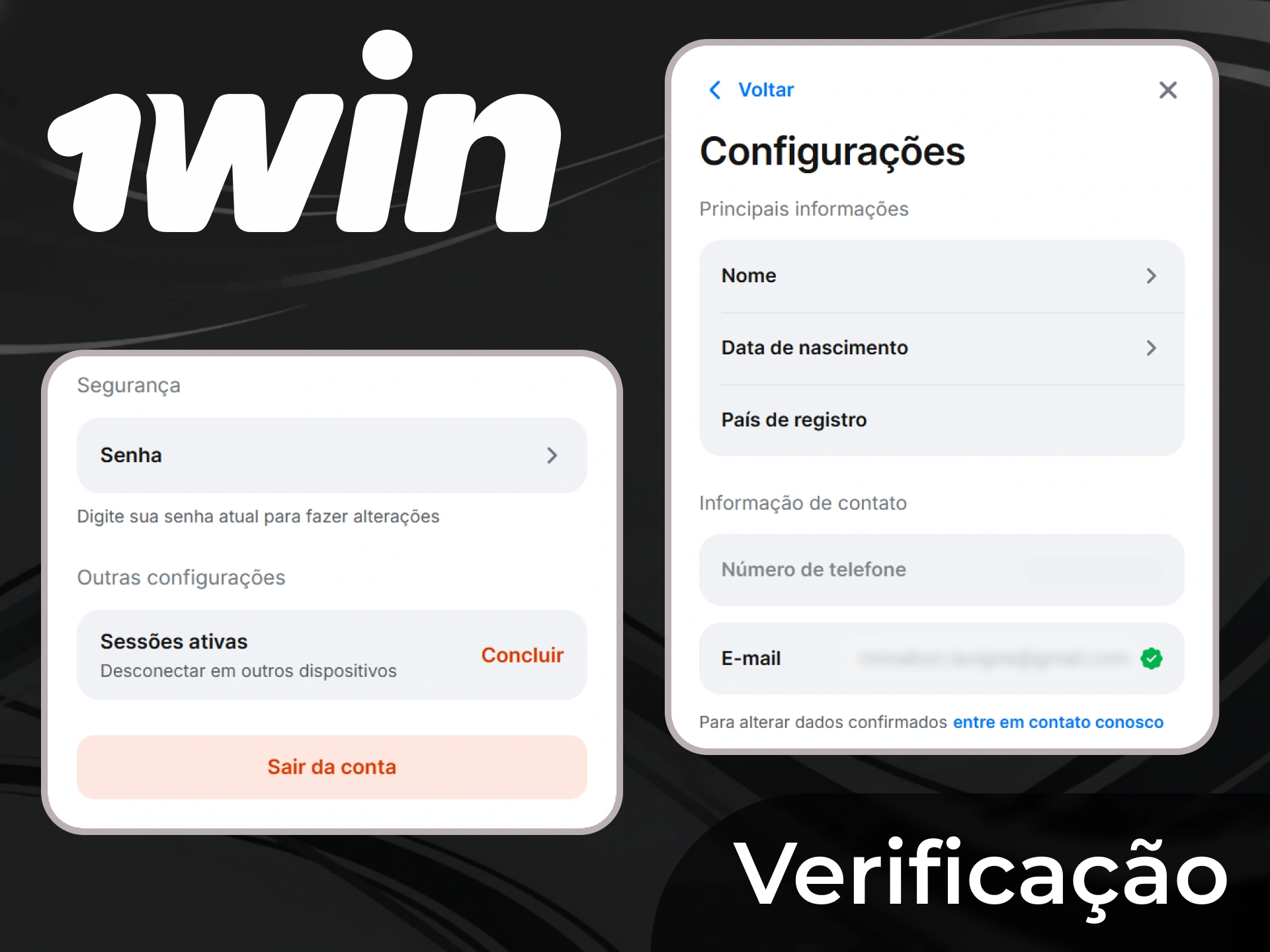 Para jogar legalmente por dinheiro no 1win, você precisa verificar sua conta.