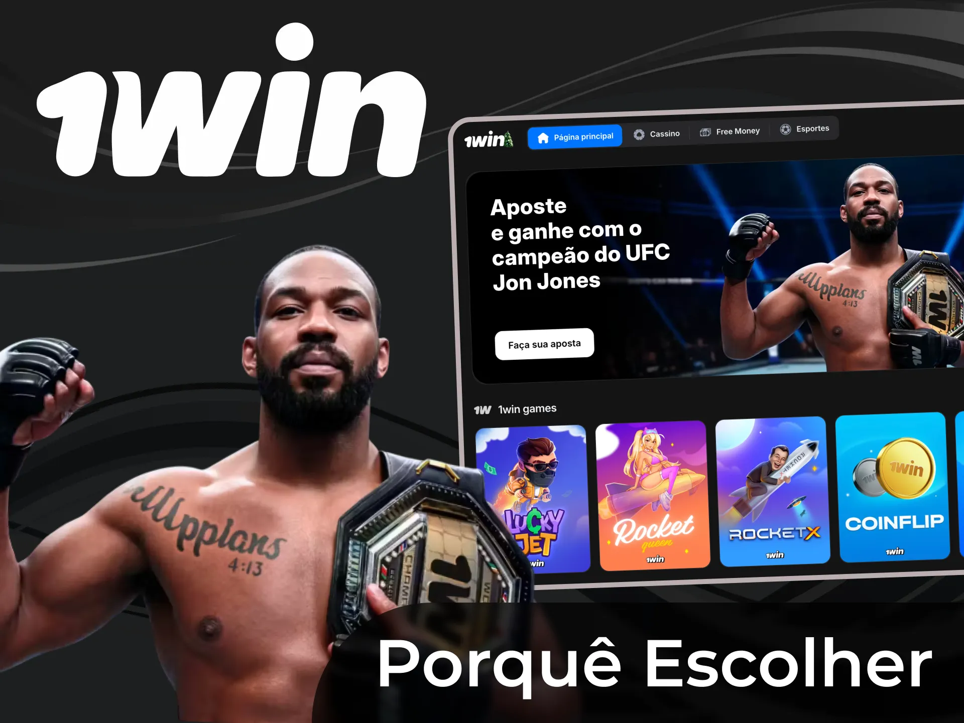 Por que Jon Jones se tornou um embaixador oficial da 1win.