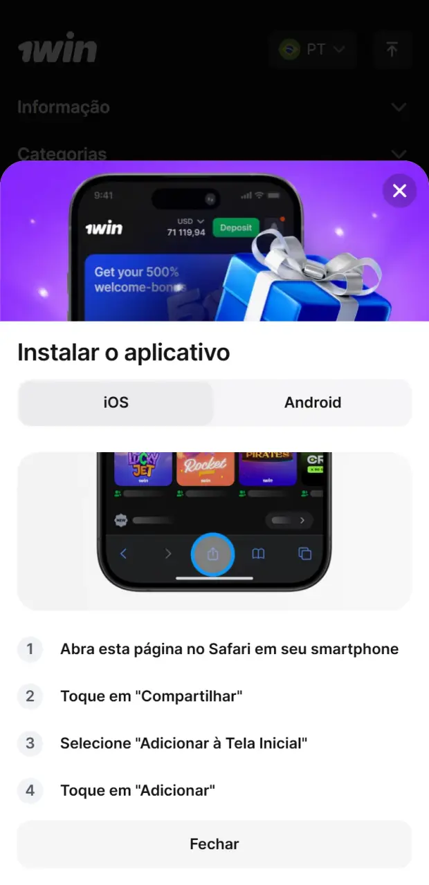 Agora você pode baixar o aplicativo ou jogar a partir de seu navegador móvel.